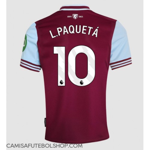 Camisa de time de futebol West Ham United Lucas Paqueta #10 Replicas 1º Equipamento 2024-25 Manga Curta